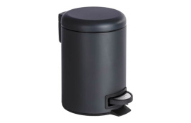 CUBO BAÑO CON PEDAL LEMAN NEGRO 5 L