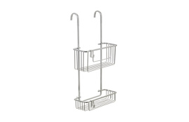 CESTO DUCHA DOBLE CON COLGADOR PARA MAMPARA ALUMINIO