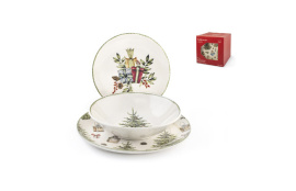 VAJILLA 18 PZAS STONEWARE NAVIDAD CHRISTMAS CAROL