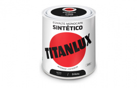 TITANLUX ESMALTE SINTETICO BRILLO 0567 250 ML NEGRO