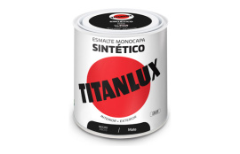 TITANLUX ESMALTE SINTETICO MATE 576 250 ML NEGRO