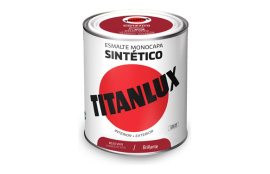 TITANLUX ESMALTE SINTETICO BRILLO 523 750 ML ROJO VIVO