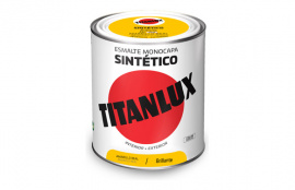 TITANLUX ESMALTE SINTETICO BRILLO 0529 750 ML AMARILLO REAL