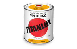 TITANLUX ESMALTE SINTETICO BRILLO 0568 750 ML AMARILLO MEDIO