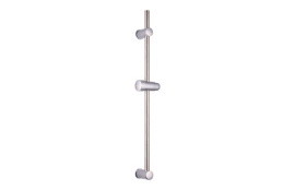 BARRA DE DUCHA REDONDA FABRICADA EN ACERO INOX SOPORTES AJUSTABLES DE ABS 65 CM L CROMADO