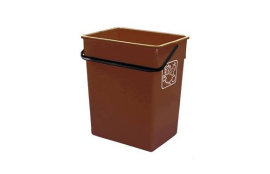 CUBETA RECICLAR 20X28X34CM CON ASA 15 L MARRON