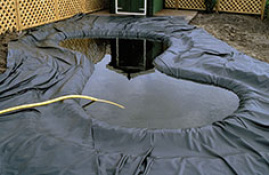 ESTANQUE EN LAMINA NEGRA PVC 3X4 M