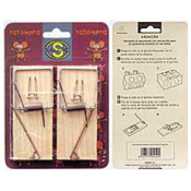 RATONERA TABLA MADERA PEQUE&Ntilde;A N.1 BLISTER 2U