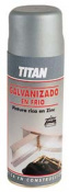 SPRAY TITAN IMP.GALVANIZADO FRIO 400 ML S62-GRIS