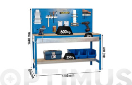 BANCO TRABAJO BT-2 BOX 1200 150X120X60CM