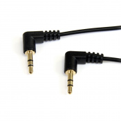Cable Audio Estéreo 3.5mm de Ángulo Recto 30cm - M/M