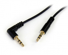 Cable Audio Estéreo 3.5mm a Ángulo Recto 30cm - M/M