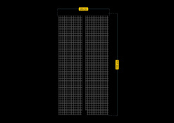 MOSQUITERA CORTINA MAGNETICA ANTRACITA 90 X 210 CM