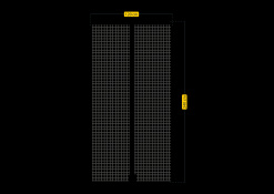 MOSQUITERA CORTINA MAGNETICA ANTRACITA 120 X 240 CM