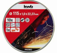 Lata de 10 discos corte inox 115x1mm Eco