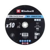 Lote de 10 discos 230x2mm inox metal EINHELL