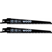 2 Hojas de sable HCS para madera 130mm