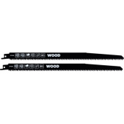 2 Hojas de sable HCS para madera 280mm