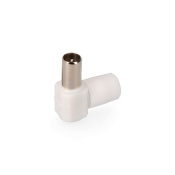 CONECTOR TV DIAM 9,5 MM ACODADO MACHO