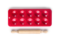 MOLDE RAVIOLI REDONDO + RODILLO