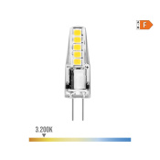 BOMBILLA BI-PIN SILICONA LED G4 12V 2 W 180 lm 3200 K LUZ CALIDA &Oslash;10 x 37 mm