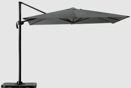 PARASOL ALUMINIO EXCENTRICO ANTRACITA 3 X 3 M