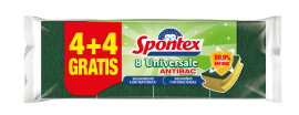 ESTROPAJO FIBRA / SALVAU&Ntilde;AS (4+4 UDS) ANTIBACTERIAS