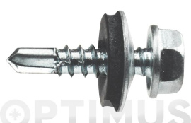 TORNILLO AUTOTALADRANTE DIN-7504-K+ARAND EPDM ZINC 5,5X28 MM P16 (100 UNIDADES)