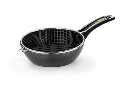 FREIDORA ( SARTEN HONDA + CESTILLO) GREEN INDUCCION 24CM
