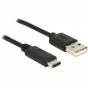 DeLOCK - 83600 cable USB 1 m USB C USB A Macho Negro 