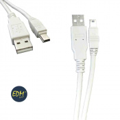 CABLE USB TIPO A MACHO A MINI USB EDM 1,8M
