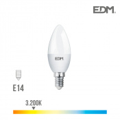 LAMPARA LED SMD EDM VELA 5W E14 CALIDA