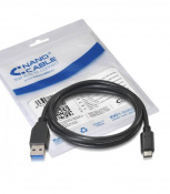 Nanocable - USB 3.1, 1m 1m USB C USB A Macho Macho Negro cable USB
