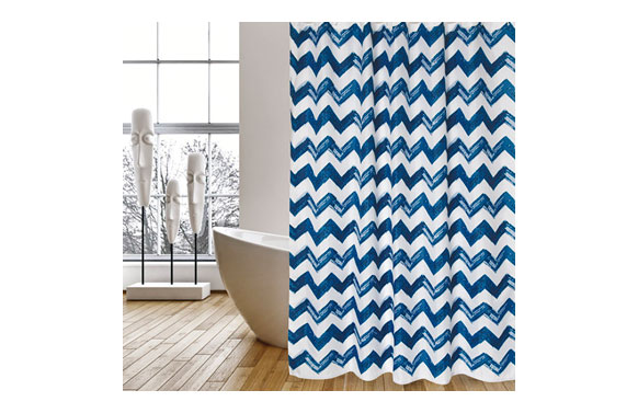 Barra recta cortina baño, blanca, 110 x 190 cm