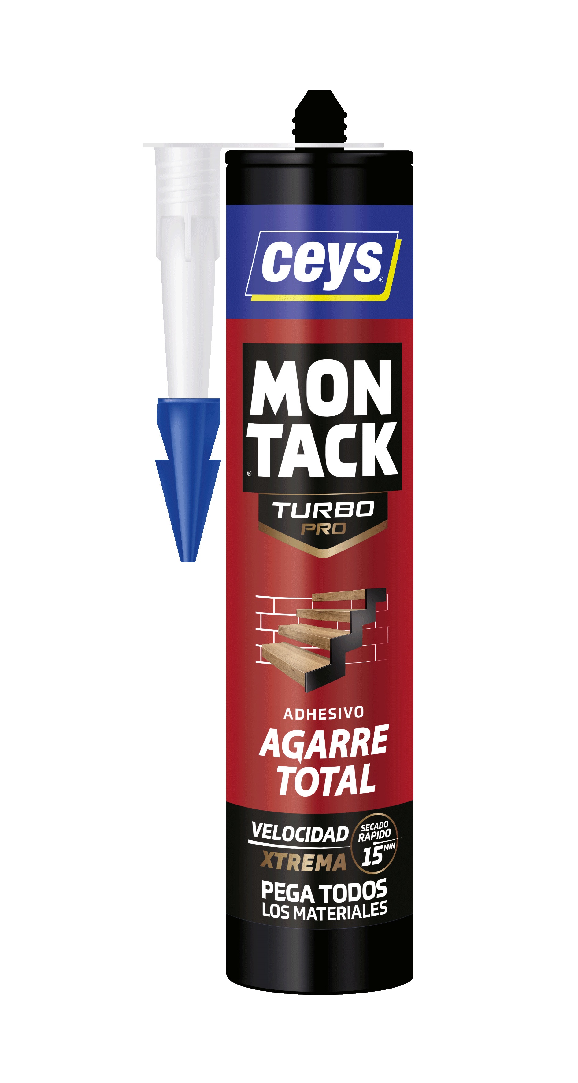 Adhesivo montaje transparente Montack CEYS cartucho 300ml