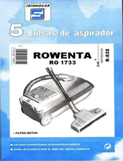 Bolsas de Aspirador Rowenta RO173301 5 Uds