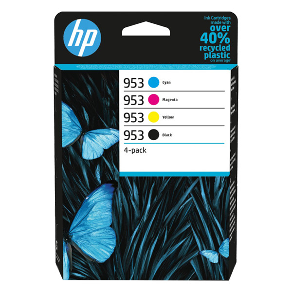Paquete de 4 cartuchos de tinta original 953 negro/cian/magenta/amarillo